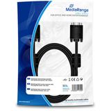 (€4,94*/1m) 1.80m MediaRange VGA Verlängerungskabel doppelt (€4,94*/1m) 1.80m MediaRange VGA Verlängerungskabel doppelt