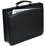 WEDO Orgamappe, DIN A4, genarbtes Kunstleder, schwarz