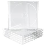 MediaRange CD Leerbox 5pcs Single clear