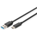 Digitus USB 3.0 Kabel USB-C - USB-A Stecker, 1,0 m