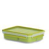 Emsa Snackbox CLIP & GO, 1,2 Liter, transparent / gr&uuml;n
