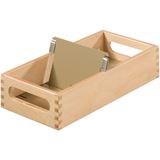 HAN Holz-Karteitrog A7 quer, f&uuml;r 500 - 900 Karten