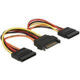 (€32,67*/1m) 0.15m Delock SATA Y-Stromadapterkabel SATA Strom (€32,67*/1m) 0.15m Delock SATA Y-Stromadapterkabel SATA Strom