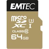 64 GB EMTEC Speedin microSDXC Class 10 U3 Retail inkl. Adapter auf SD 64 GB EMTEC Speedin microSDXC Class 10 U3 Retail inkl. Adapter auf SD