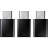 Samsung USB-C auf Micro USB Adapter, EE-GN930 3er Pack Schwarz Samsung USB-C auf Micro USB Adapter, EE-GN930 3er Pack Schwarz