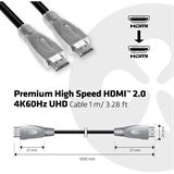 (€15,90*/1m) 1.00m Club 3D HDMI2.0 Anschlusskabel High-Speed mit (€15,90*/1m) 1.00m Club 3D HDMI2.0 Anschlusskabel High-Speed mit