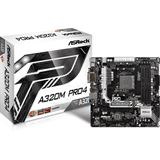 ASRock A320M Pro4 AMD A320 So.AM4 Dual Channel DDR4 mATX Retail ASRock A320M Pro4 AMD A320 So.AM4 Dual Channel DDR4 mATX Retail
