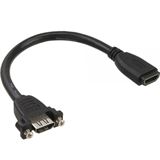 (€13,17*/1m) 0.60m InLine HDMI Adapterkabel HDMI-Buchse auf (€13,17*/1m) 0.60m InLine HDMI Adapterkabel HDMI-Buchse auf