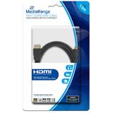 (€4,60*/1m) 1.50m MediaRange HDMI Anschlusskabel High-Speed mit (€4,60*/1m) 1.50m MediaRange HDMI Anschlusskabel High-Speed mit