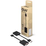 Club 3D HDMI1.4 Adapter aktiv HDMI-Stecker auf VGA 15pol Buchse Schwarz Club 3D HDMI1.4 Adapter aktiv HDMI-Stecker auf VGA 15pol Buchse Schwarz