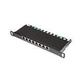 Good Connections Patch Panel 10 Cat. 6, geschirmt, STP, 0,5 HE, Good Connections Patch Panel 10 Cat. 6, geschirmt, STP, 0,5 HE,