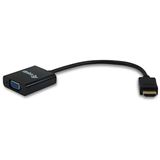 Equip HDMI Adapter HDMI-Stecker auf VGA 15pol Buchse + 3.5mm Klinke Equip HDMI Adapter HDMI-Stecker auf VGA 15pol Buchse + 3.5mm Klinke