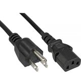 (€2,30*/1m) 3.00m InLine Stromkabel Stecker USA auf (€2,30*/1m) 3.00m InLine Stromkabel Stecker USA auf