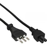 (€2,45*/1m) 2.00m InLine Stromkabel Stecker Italien auf IEC 320 (€2,45*/1m) 2.00m InLine Stromkabel Stecker Italien auf IEC 320