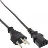 (€7,80*/1m) 0.50m InLine Stromkabel Stecker Schweiz auf (€7,80*/1m) 0.50m InLine Stromkabel Stecker Schweiz auf