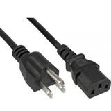 (€4,90*/1m) 1.00m InLine Stromkabel Stecker USA auf (€4,90*/1m) 1.00m InLine Stromkabel Stecker USA auf