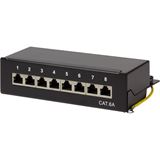 LogiLink Desktop Patch Panel Cat. 6A, 8-Ports, schwarz