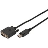 Digitus DisplayPort Adapterkab.DP-DVI, St/St 1,1a 2,0m 24+1 Digitus DisplayPort Adapterkab.DP-DVI, St/St 1,1a 2,0m 24+1