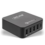 InLine Quick Charge 3.0 USB Netzteil Ladegerät 4x USB A + USB C InLine Quick Charge 3.0 USB Netzteil Ladegerät 4x USB A + USB C