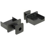 Delock Staubschutz TypA-Buchse mit Griff 10 St&uuml;ck schwarz