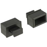 Delock Staubschutz f&uuml;r SFP-Schacht m.Griff 10St. schwarz
