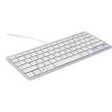 R-GO Tools Kompakt Tastatur USB Belgisch weiß/silber (kabelgebunden) R-GO Tools Kompakt Tastatur USB Belgisch weiß/silber (kabelgebunden)