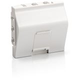 equip Keystone Einsatz u. Abdeckrahmen 1-Port reinwei&szlig;