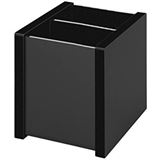 WEDO Multik&ouml;cher "black office", 2 F&auml;cher, schwarz