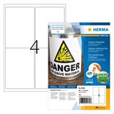 HERMA Outdoor Folien-Etiketten SPECIAL, 99,1 x 139 mm, wei&szlig;