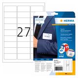HERMA Namens-Etiketten SPECIAL, 63,5 x 29,6 mm, wei&szlig;