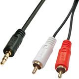 (&euro;1,09*/1m) 10.00m Lindy Audio Adapterkabel Premium 2x Cinch