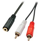 (€31,60*/1m) 0.25m Lindy Audio Adapterkabel Premium 2x Cinch auf (€31,60*/1m) 0.25m Lindy Audio Adapterkabel Premium 2x Cinch auf