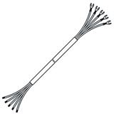 Pollmann Herdanschlussleitung 2m 5x2,5qmm PVC ws Aderendh Kabelschuh Pollmann Herdanschlussleitung 2m 5x2,5qmm PVC ws Aderendh Kabelschuh