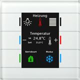 MDT Glastaster m.6 Sensorflächen Farbdisplay, Temp.Sensor, weiss MDT Glastaster m.6 Sensorflächen Farbdisplay, Temp.Sensor, weiss
