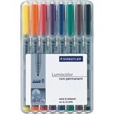 STAEDTLER Lumocolor NonPermanent-Marker 312B, 8er Etui