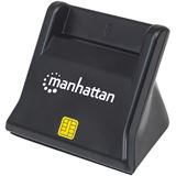 Manhattan USB2.0-Smartcard/SIM-Kartenlesegerät mit Standfuß Manhattan USB2.0-Smartcard/SIM-Kartenlesegerät mit Standfuß