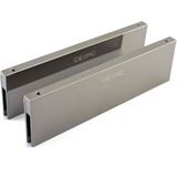 XSPC Universal Memory Side Plate, Twin Set - chrom/schwarz XSPC Universal Memory Side Plate, Twin Set - chrom/schwarz