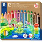 STAEDTLER Hexagonal-Buntstift buddy,12er Kartonetui +Spitzer STAEDTLER Hexagonal-Buntstift buddy,12er Kartonetui +Spitzer