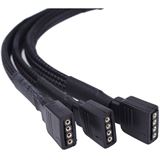 Alphacool Y-Kabel RGB 4pol auf 3x 4pol 60cm inkl. Stecker - Schwarz Alphacool Y-Kabel RGB 4pol auf 3x 4pol 60cm inkl. Stecker - Schwarz