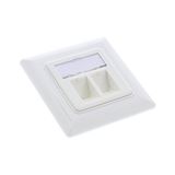 InLine Cat.6A Anschlussdose, Unterputz, 2x RJ45 Buchse, weiß InLine Cat.6A Anschlussdose, Unterputz, 2x RJ45 Buchse, weiß