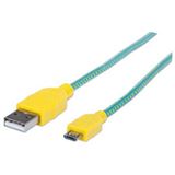 (€3,83*/1m) 1.80m Manhattan USB2.0 Anschlusskabel High-Speed USB (€3,83*/1m) 1.80m Manhattan USB2.0 Anschlusskabel High-Speed USB