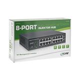 InLine PoE+ Gigabit Netzwerk Injektor Hub 8 Port (8x PoE+), 1GBit/s, InLine PoE+ Gigabit Netzwerk Injektor Hub 8 Port (8x PoE+), 1GBit/s,