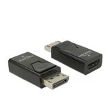 Delock Adapter DisplayPort 1.2 Stecker > HDMI Buchse schwarz 4K Delock Adapter DisplayPort 1.2 Stecker > HDMI Buchse schwarz 4K
