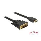 Delock DVI Kabel DVI(18+1) -> HDMI-A St/St 5.00m