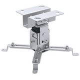 Techly Deckenhalterung f. Beamer, ausziehbar, 130mm, silber