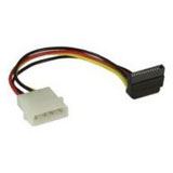 0.45m InLine SATA 6Gb/s Adapterkabel SATA Stecker + 5,25" Molex