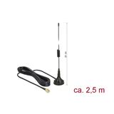 Delock Antenne LTE SMA St. 2dBi starr omni. Anschlusskabel RG-174 Delock Antenne LTE SMA St. 2dBi starr omni. Anschlusskabel RG-174