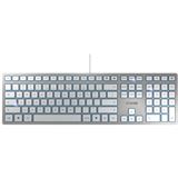 CHERRY KC 6000 Slim USB Englisch (UK) silber (kabelgebunden)