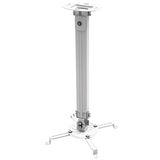Techly Deckenhalterung ausziehbar, 54-90cm, silber
