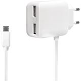 LogiLink USB Steckdosenadapter+Micro-USB-Kabel 2 x USB Port weiß LogiLink USB Steckdosenadapter+Micro-USB-Kabel 2 x USB Port weiß